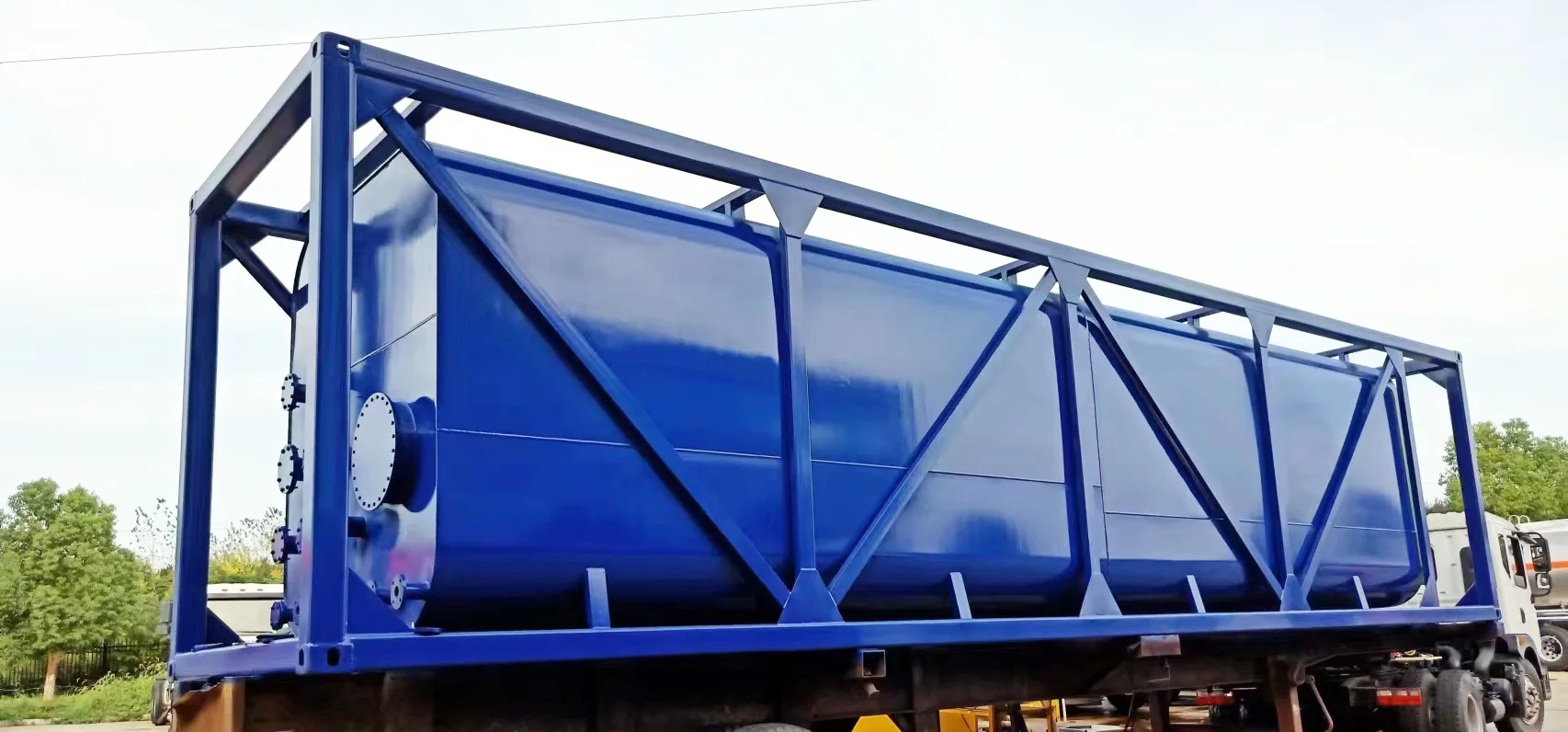 40ft Industry Water Sewage Liquid Tank Container With Factory Price ...