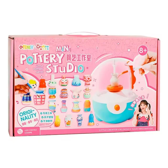 new onshine mini pottery studio integration toy originality educational toy for kid 8+ girls gift