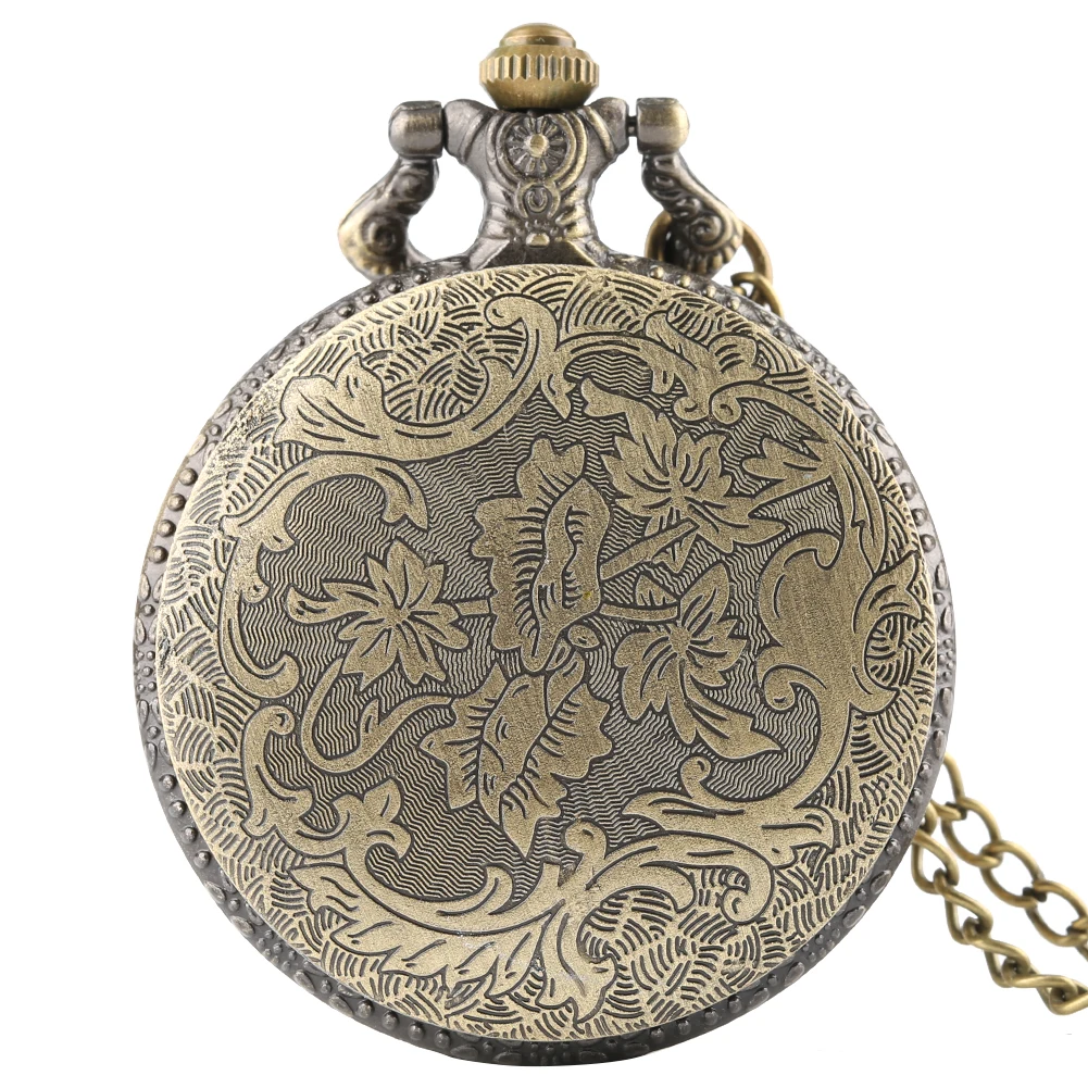 Vintage 3D Animal Horse Pocket Watch with Chain - Antique  display picture 3