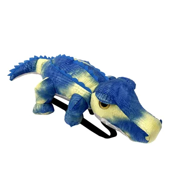 Low price sales soft Funny cartoon crocodile children Large capacity plush backpack