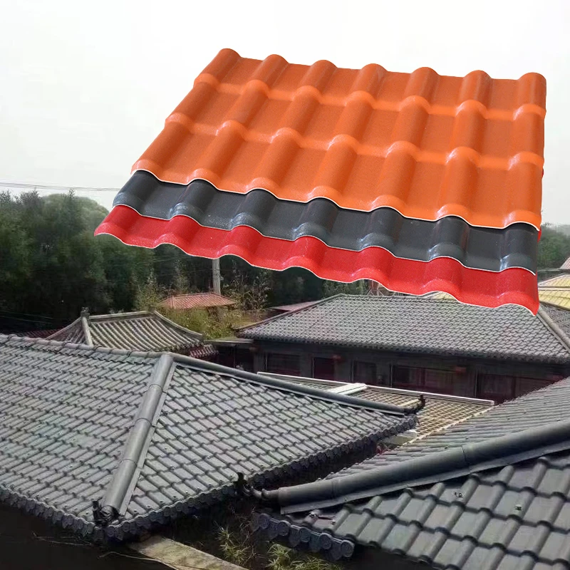ASA PVC CPVC UPVC Polycarbonate Translucent Fiberglass Corrugated Plastic Roofing Sheets Synthetic Resin Roof Tiles Plastic Roof