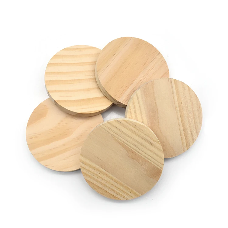 Custom Logo Tea Coffee Cup Mat Wooden Coasters for Drink