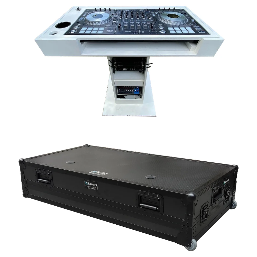 Kkmark Control Tower Dj Stand Booth For Two Pioneer Cdj 3000 Denon