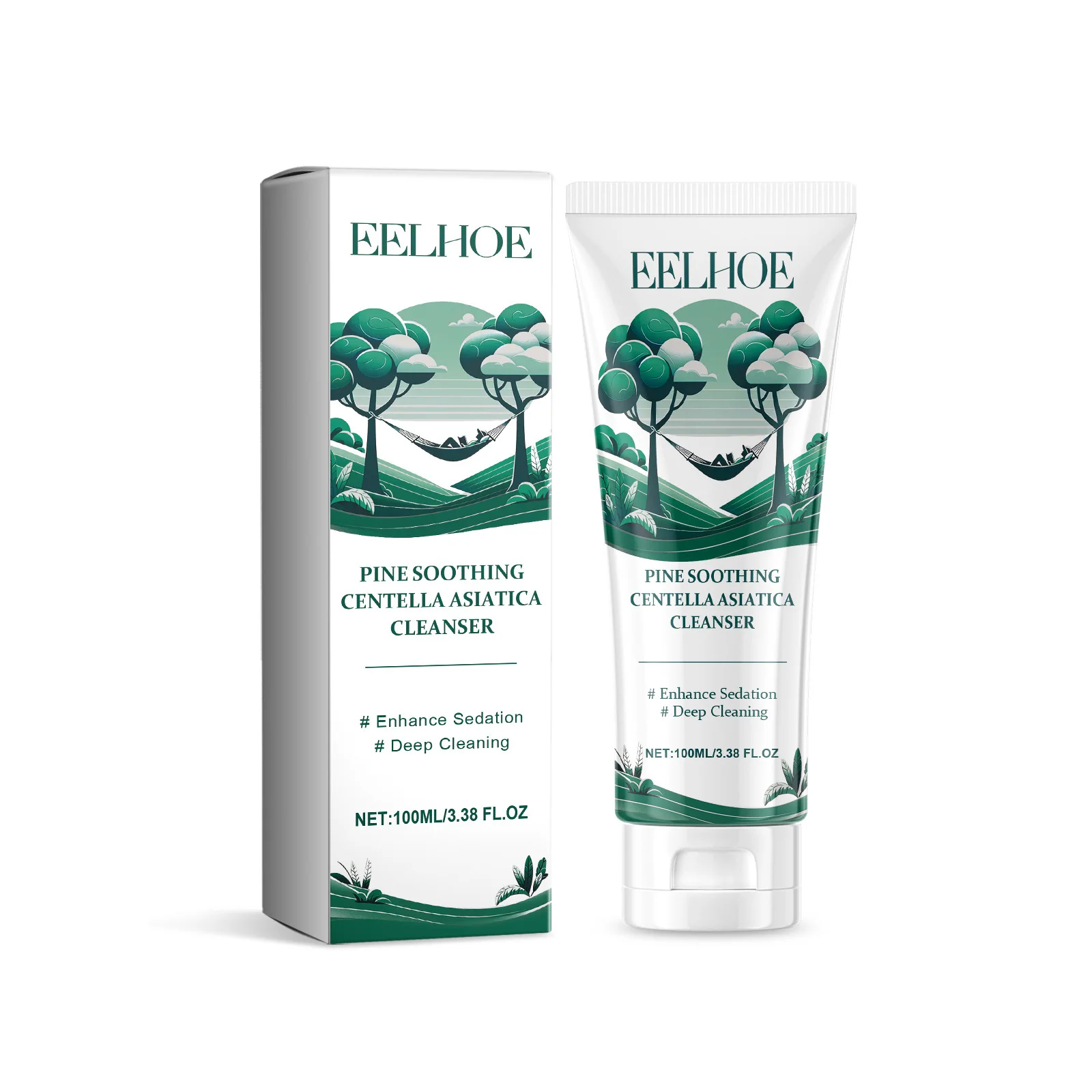 EELHOE Deep Cleansing Soothing Oil Control Repairing Natural Centella Asiatica Face Wash Facial Cleanser 100ml