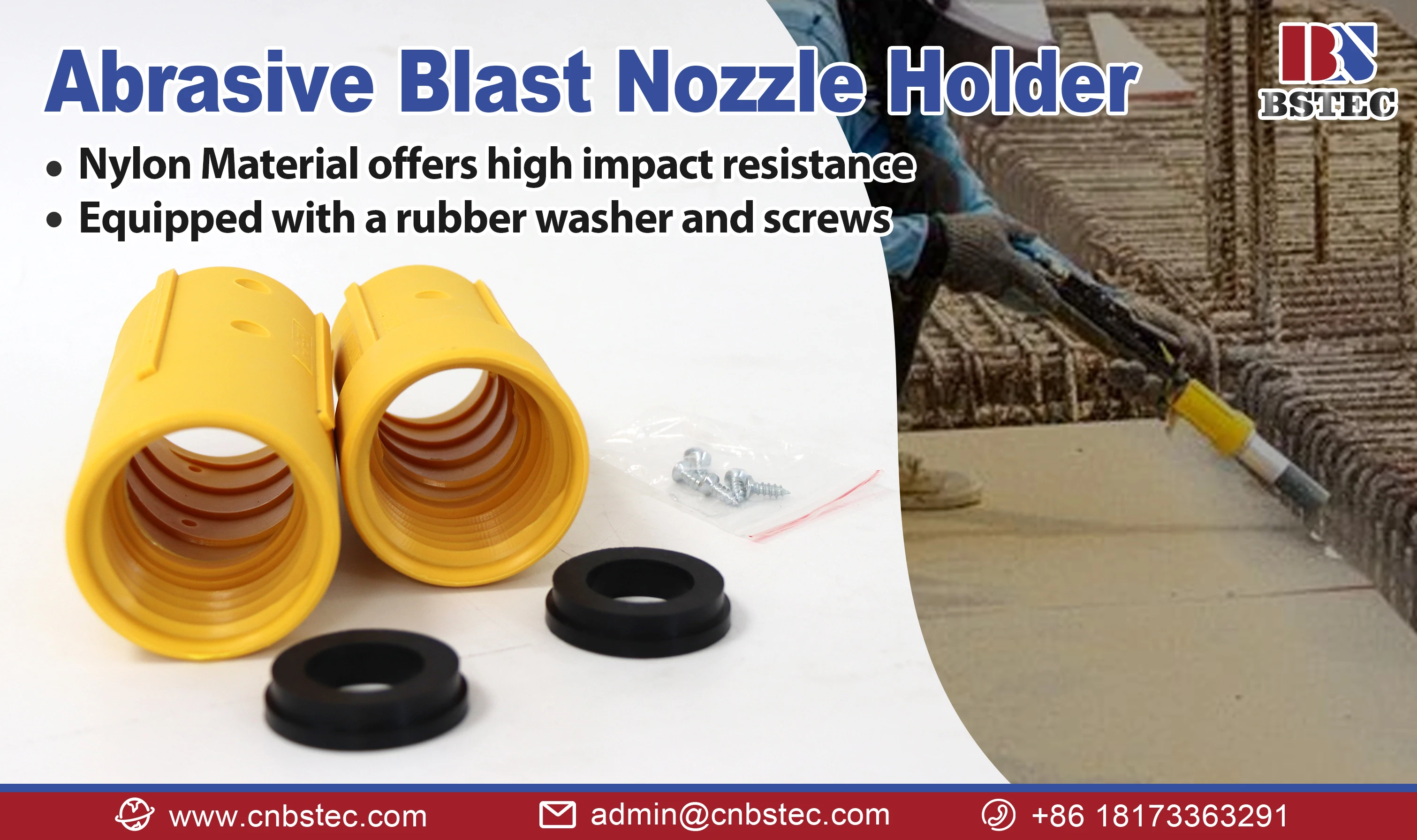High Temperature Resistance Nh Nylon Sandblasting Nozzle Holders For