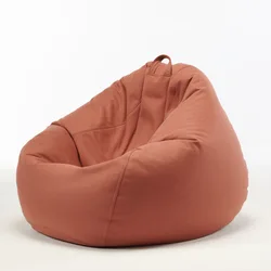 Red One Seat BeanBag Living Room Chair Pear Bean Bag Sofa Bed Cover Outdoor Bean Bag Chair NO 2
