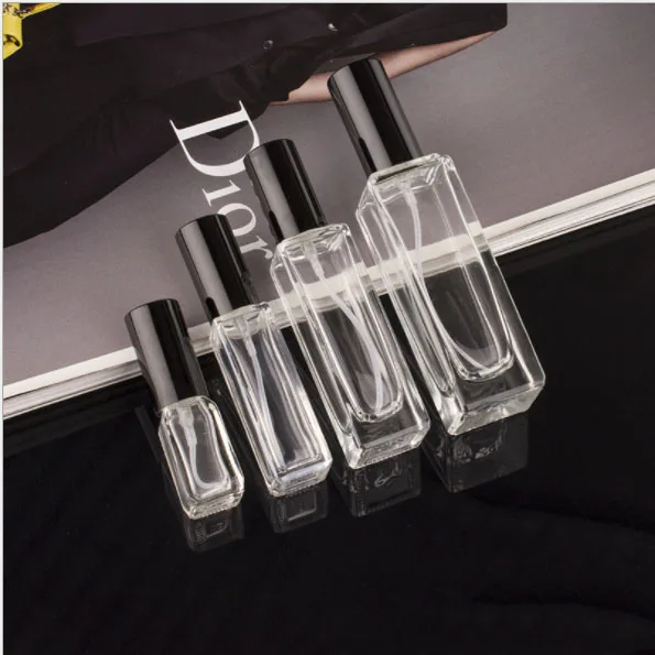 Free Sample Wholesale 5ml 10ml 30ml 50ml 100ml  Dioperfume Custom Screw Clear Spray Glass Perfume Bottles
