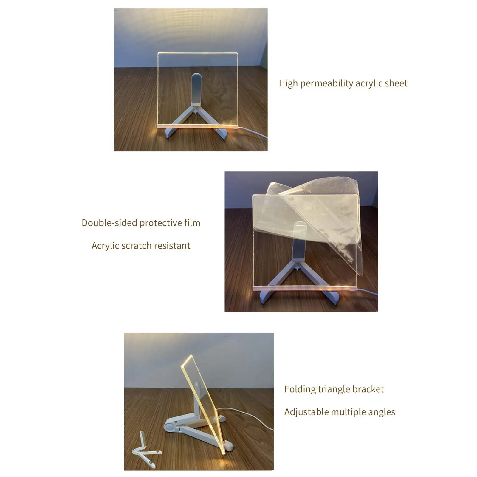 Tsinye Light Up Dry Erase Board With Stand As A Glow Memo Led Letter