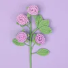Cuatro ramas de rosas burbuja - Morado