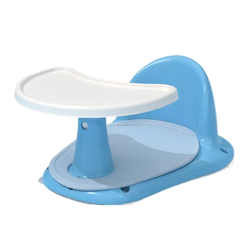 BBCare 3-in-1 Baby Bath & Dining Chair Soft Ride-On Toy Car with 4 Wheels & Tray Storage for Infant Sitting & Playtime up