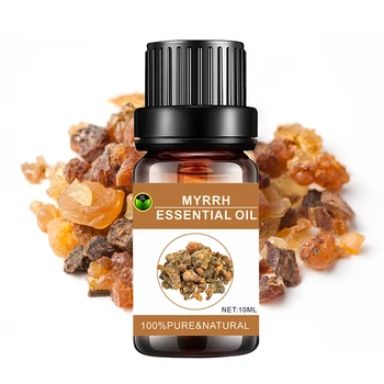 Organic wholesale 100% Pure Natural Plant extract Steam distilled Myrrh essential oil for healthcare products Bulk price 10ml