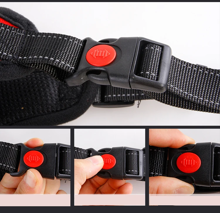 Manufacturer Wholesale Reflective Breathable Multi-design Big Pet Dog Harness 6