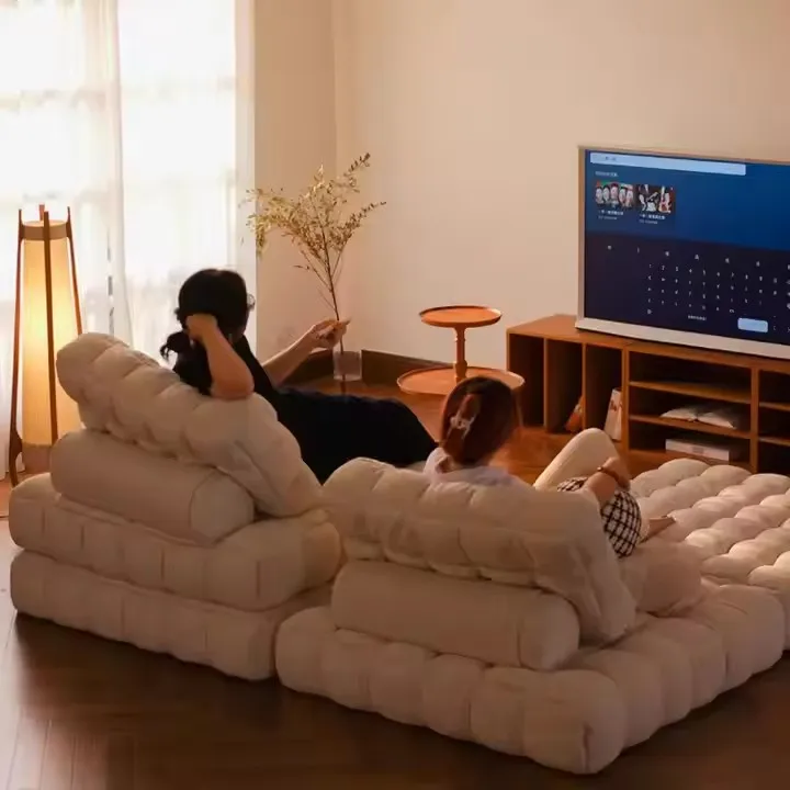 Single Module Tofu Block Sofa Chair for Home Office Hotel for Bedroom Living Room for Small Apartments Lazy Sofa Sleep Lie