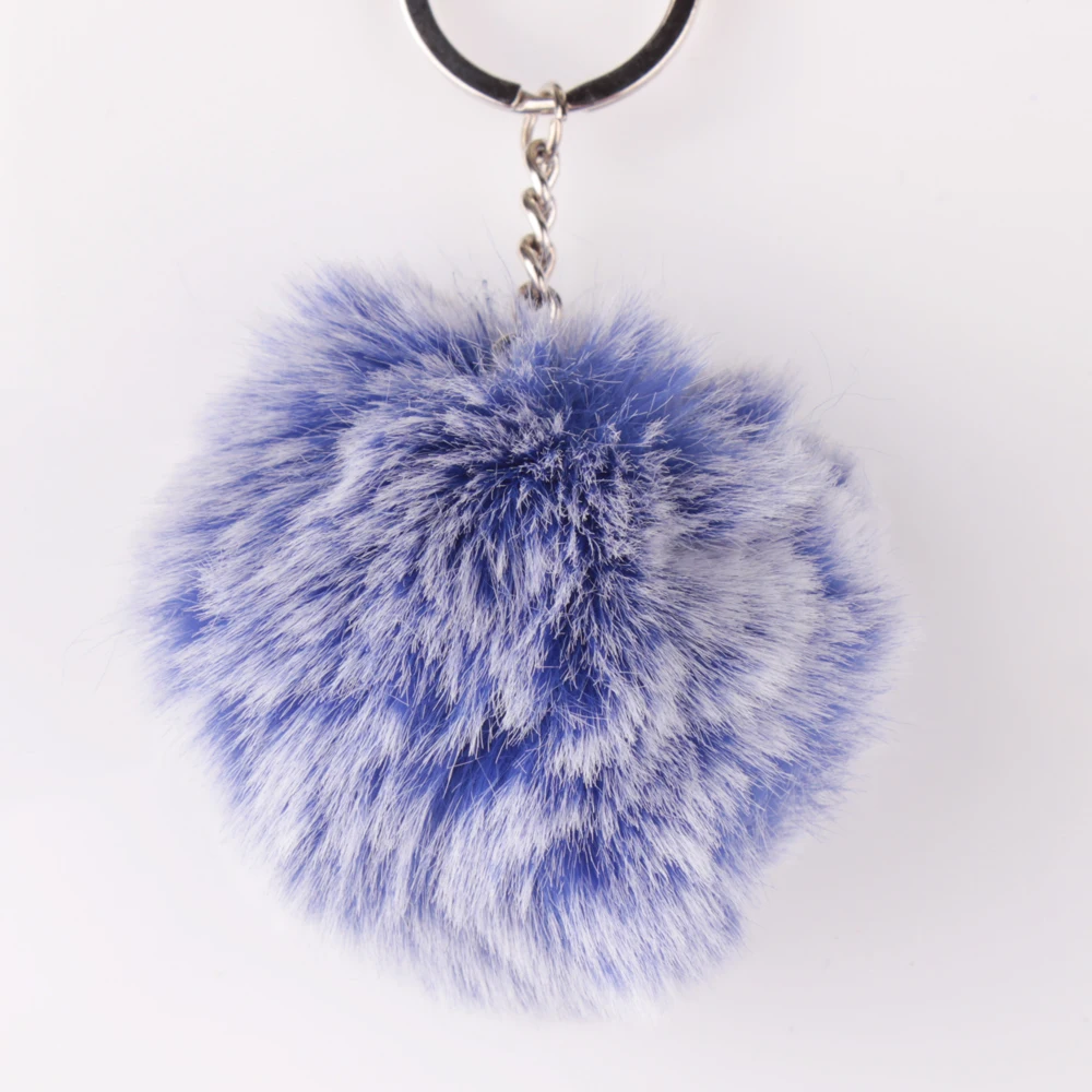 Portachiavi Morbido Guqqeuc Portachiavi In Pelliccia Sintetica Con Pompon E Perle Portachiavi Pon Pon Peloso - Foto 2