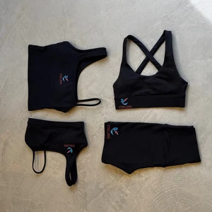 Custom Logo 2 Piece Fitness Sportswear Quick-drying Fitness Suit Yoga Wear Yoga Bra Shorts Set Gym Fitness Sets