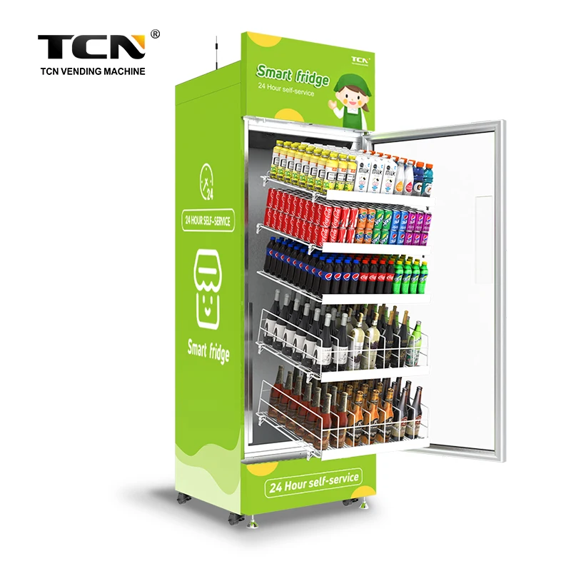 TCN New Style Smart Fridge Vending Machine Refrigerated Mixed Drinks Vending Machine