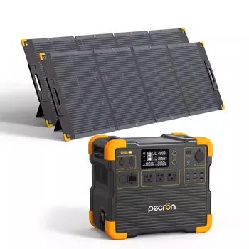 E2400LFP 2400W Emergency Portable Solar Generator Outdoor Portable Power Station with 400W Solar Kit 2048Wh LiFePO4 Battery
