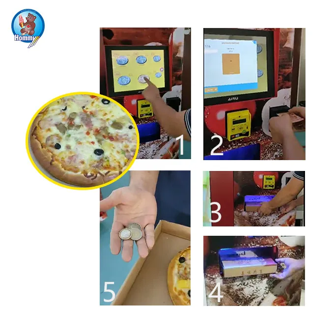 Design Brand New High Quality Automatic Pizza Vending Machine with Online Control and Manage System
