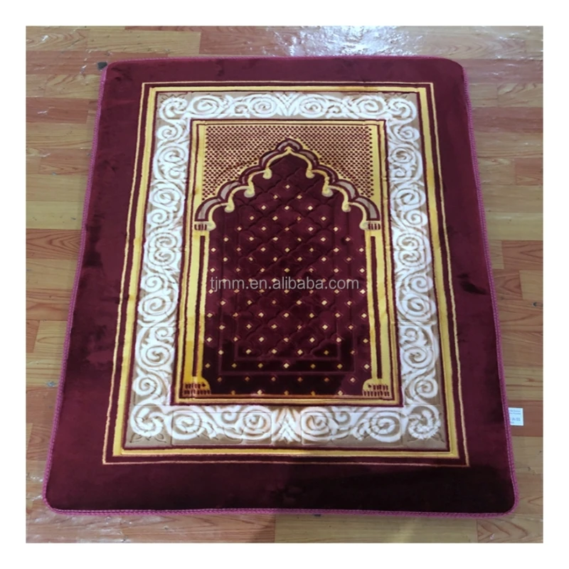 Custom Turkish High Quality Quilted Sejadah Thick Foam Padded Prayer