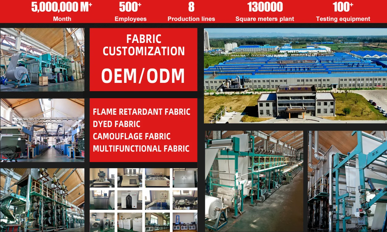 Factory Customization 100 Cotton 310gsm Twill Flame Retardant Fabric