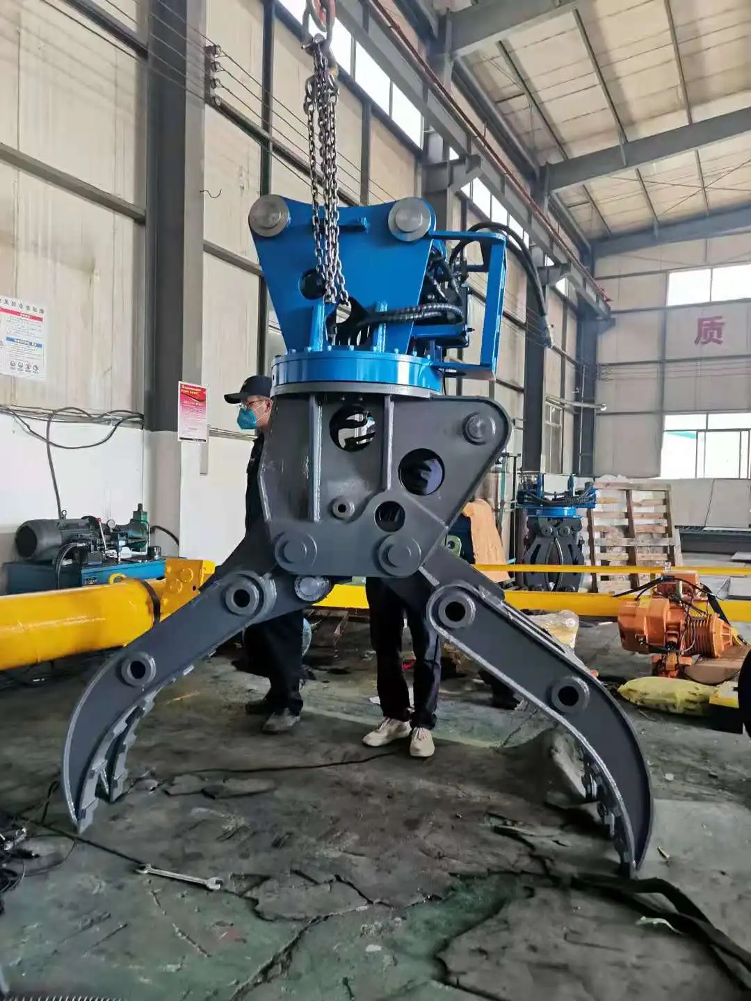 Homie Effective Single Cylinder Hydraulic Rotating Grapple Suit For 25