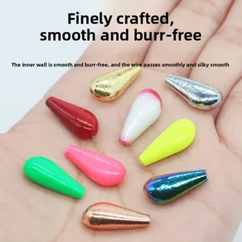 Lure Bass Bait Far-cast Eccentric Pendant DIY Composite Flying Spin Accessories Rotating Metal Horse Mouth White Strip – Metal Jig – view 4