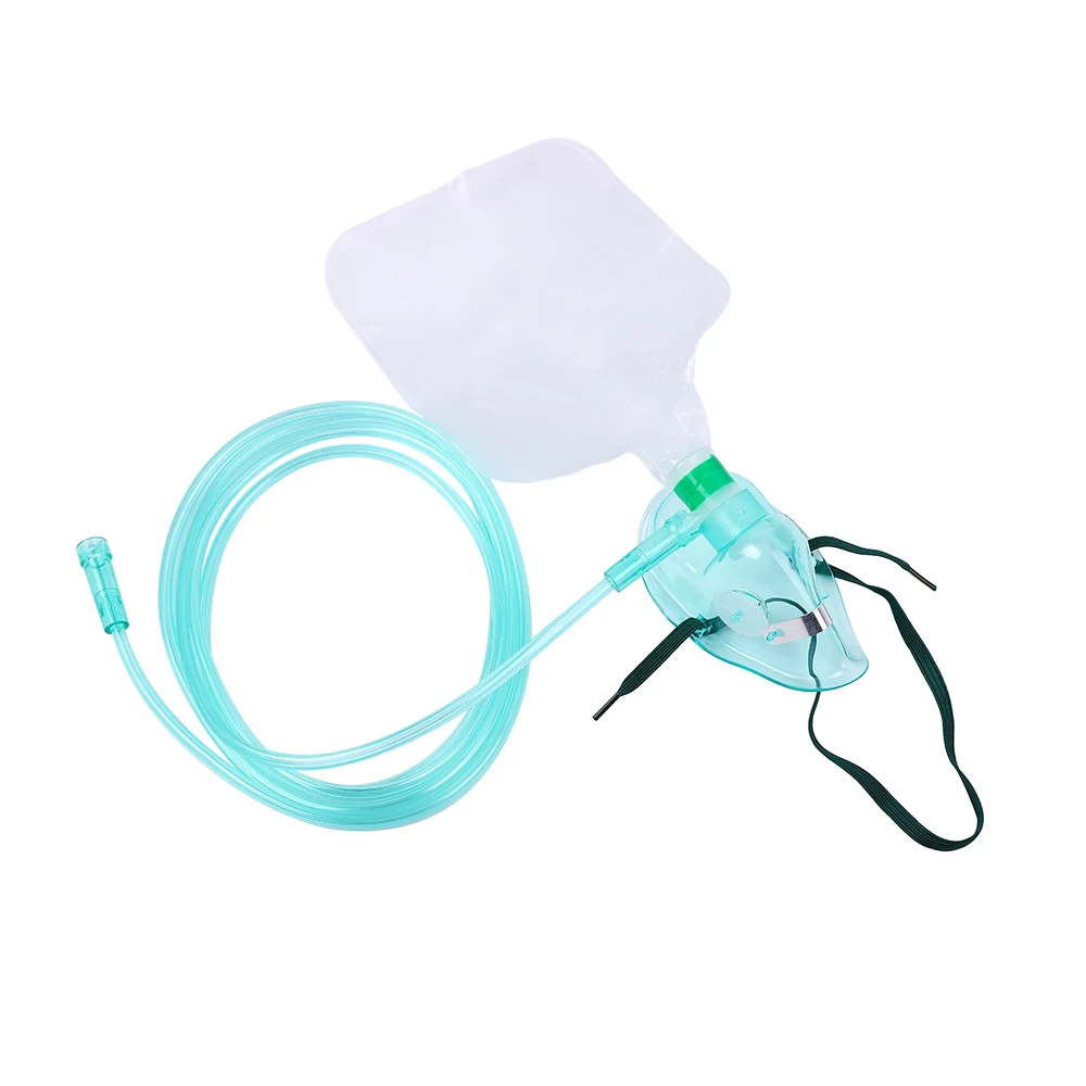 High Concentration Disposable Medical Adult Non-Rebreathing Oxygen Mask With Reservoir Bag