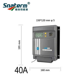 Contrôleur De Charge Solaire 40 A Avec Contrôle Par Application WiFi
