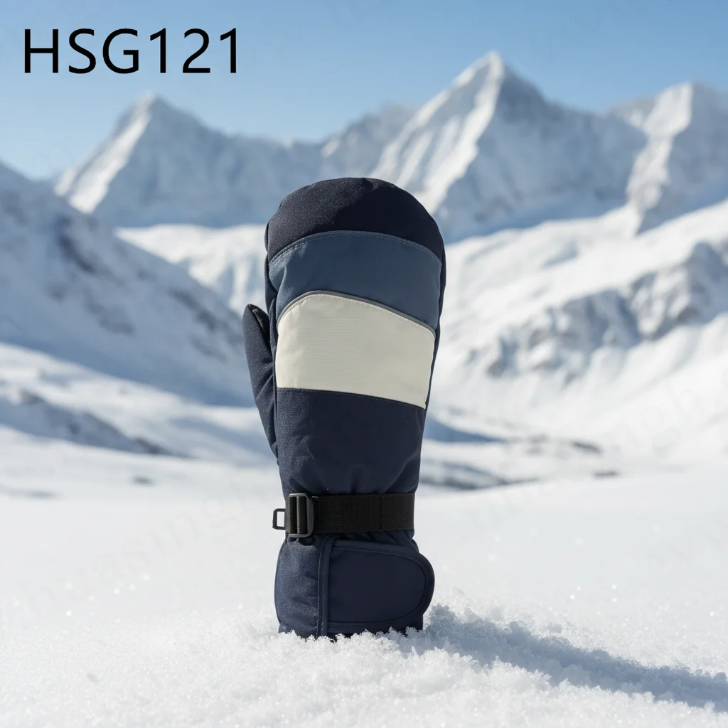 ZYF,Snowy Commute Durable Touchscreen Design Blue/red Snow Gloves Construction in Cold Secure Fit Winter Ski Mittens HSG121