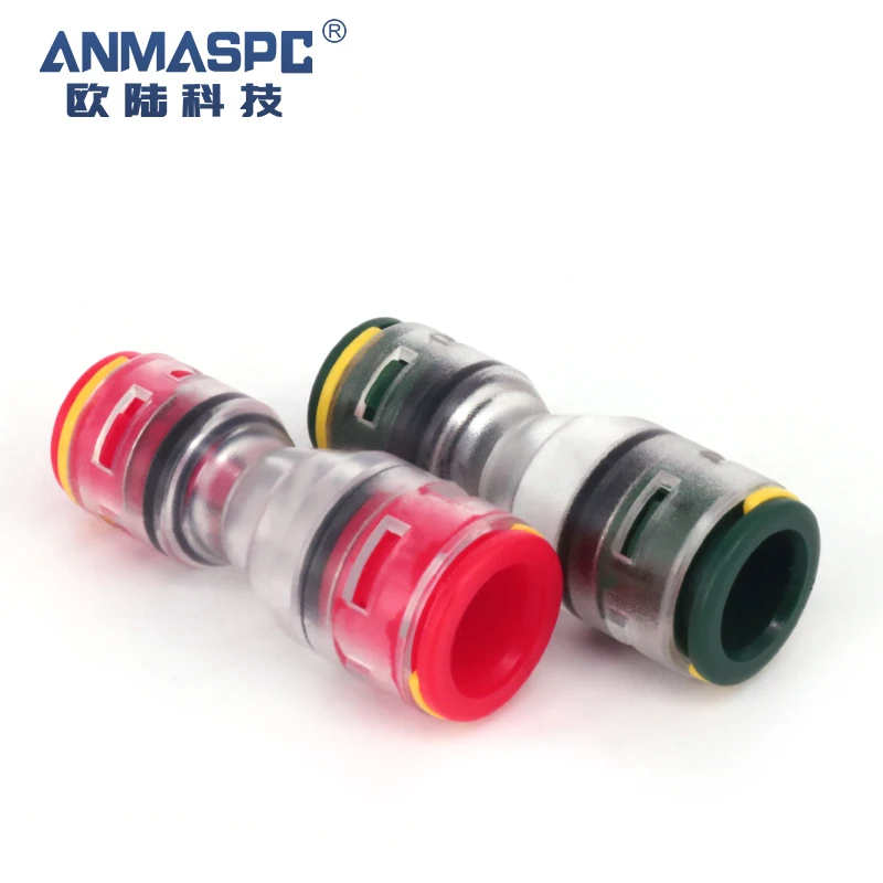 HDPE Fiber Optic Push Fit Reducer Microduct Connector for Microducts
