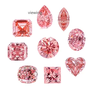 Starsgem 1ct Lab Grown Excellent Oval Cut Pink Loose Diamonds VS2 IGI Certified CVD
