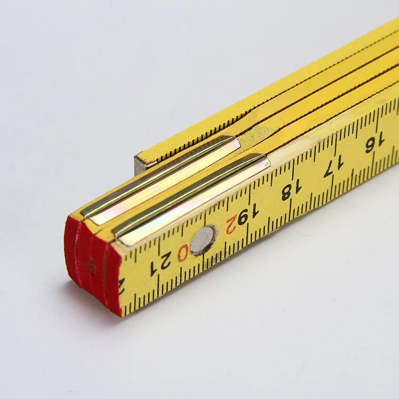 Construction Measuring Wood Folding Ruler - 2m/1m Length