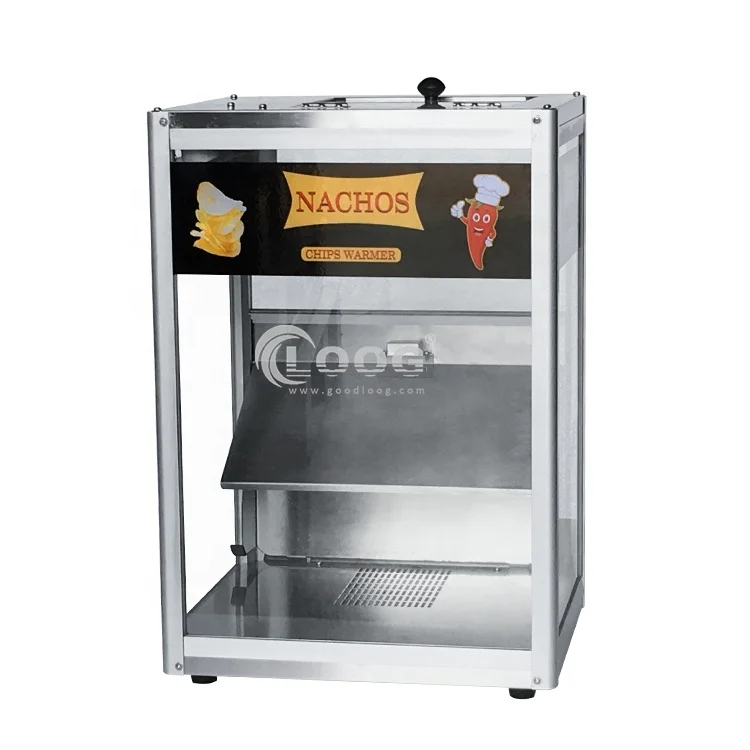 Lyxhouse Commerical Chips Warmer Restaurant Nachos Machine Restaurant Chip Display Cabinet with A Chip Scoop