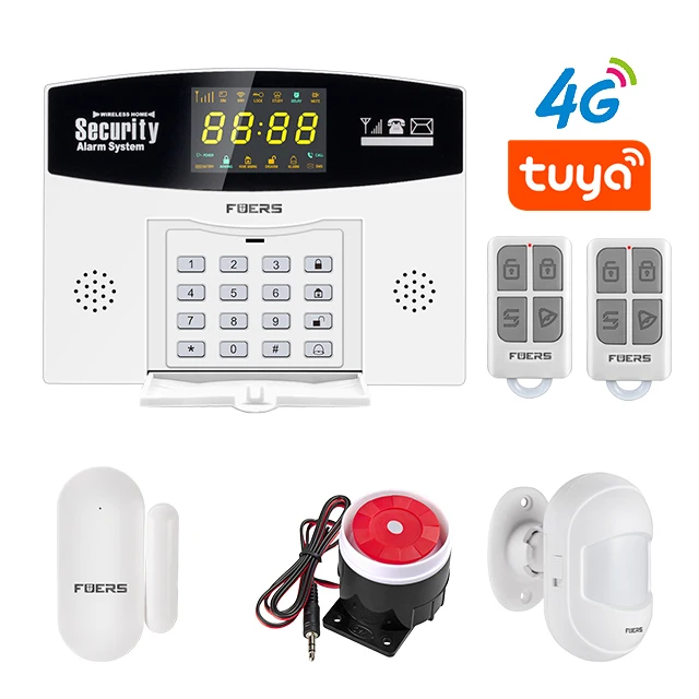 4G Wireless GSM Home Security Burglar Alarm System Tuya