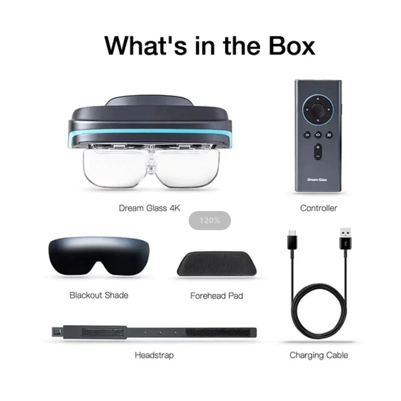 Dream Glass 4K - Immersive VR AR Smart Glasses Experience