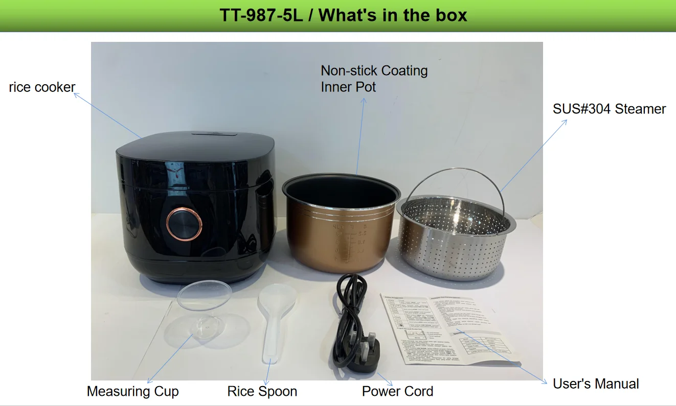 Modern Multifunctional Cooker Small Mini Digital 1.8l Low Sugar Carbo