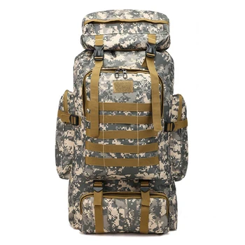 80L large capacity hiking backpack outdoor tactical waterproof backpack men's and women's travel backpack