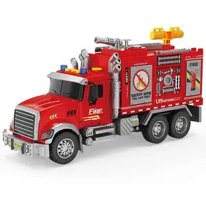 EPT New Product Boys Other Toy Vehicle 1/10 Friction Toy Vehicle Large Size Friction Fire Rescue Truck Toys