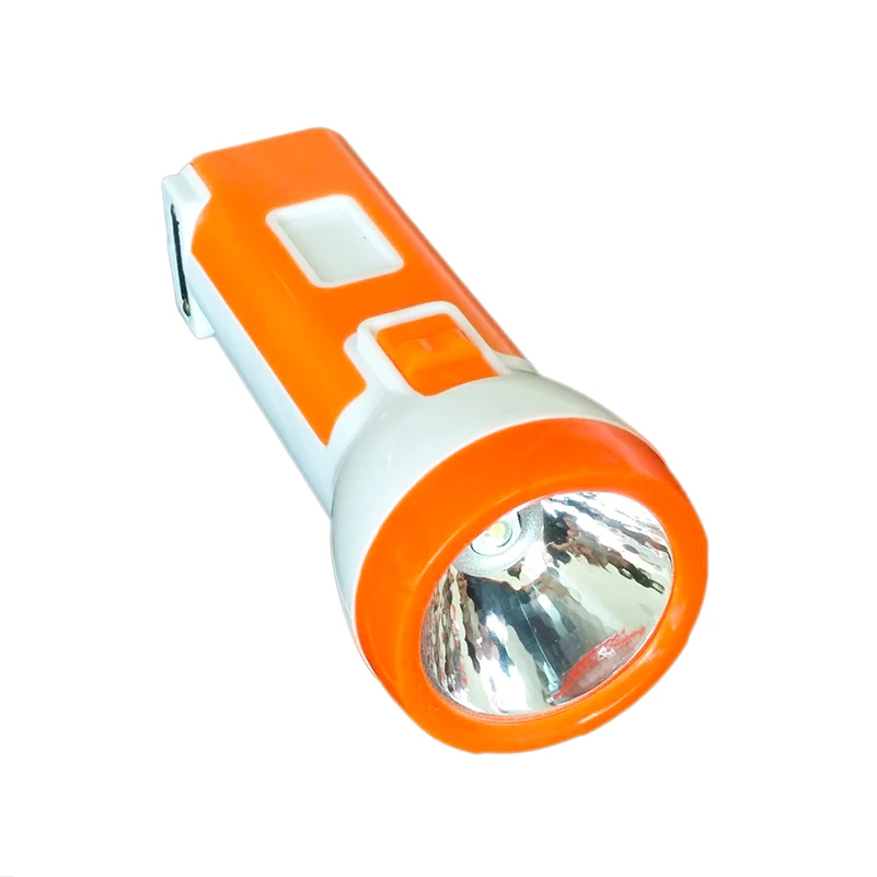 Mini Plastic Torch With 3W Cob Sidelight    for Home