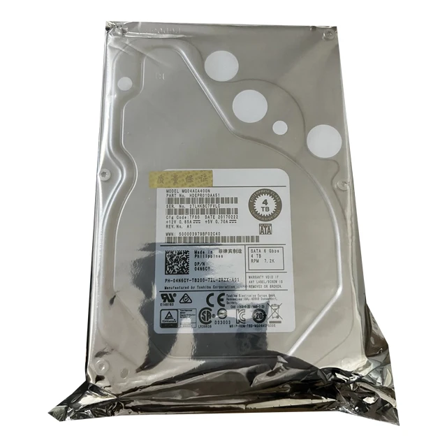 Для DELL 4 ТБ 7 2 К 128 М SATA 3 5 дюймов Сервер жесткий диск 4N6CY 04N6CY MG04ACA400N система наблюдения корпоративного уровня