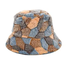 Wholesale Winter Artificial Fur Thick Warm Plush Wool Fleece Beanie Hat