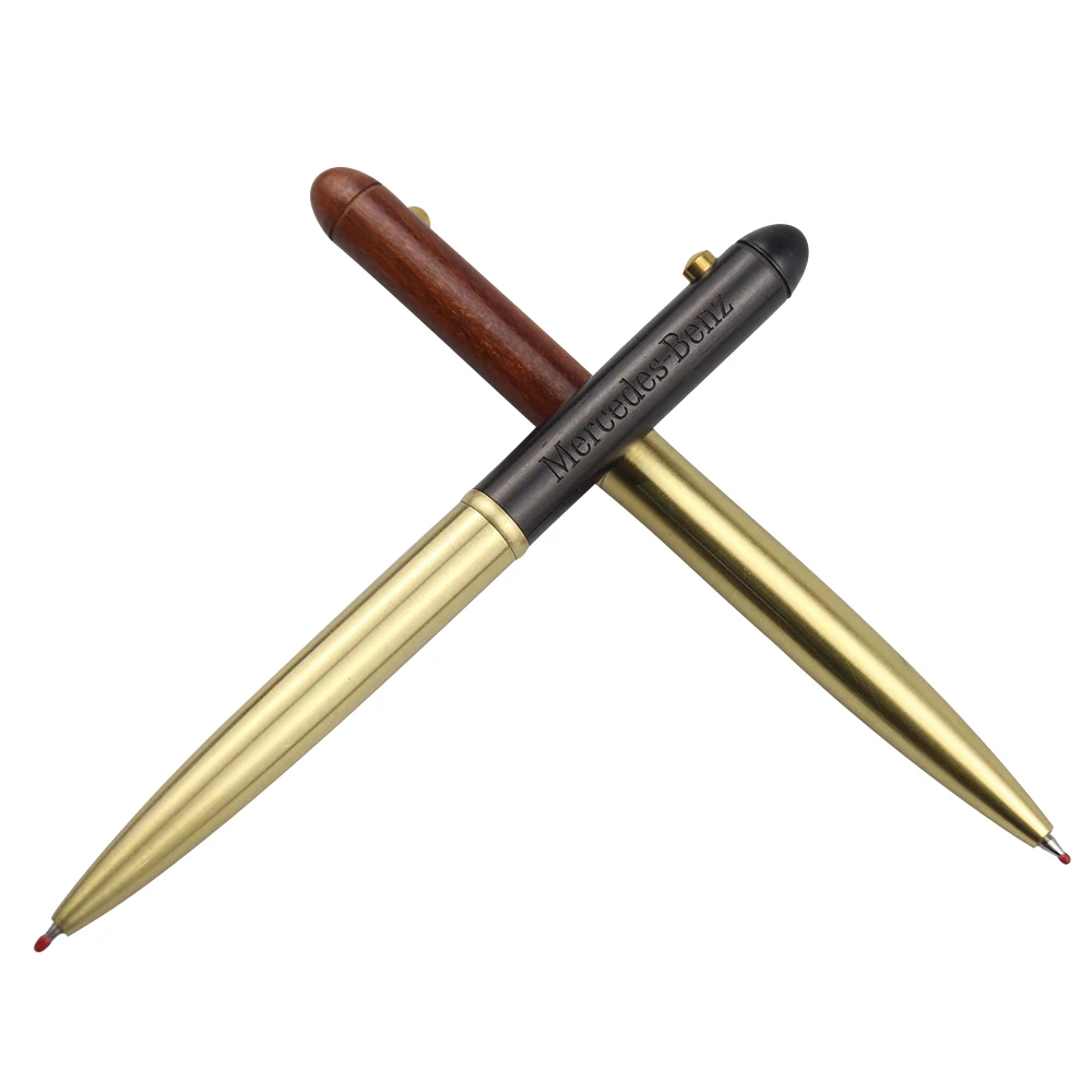 Оптовая продажа шариковая ручка роскошная металлическая деревянная с выдвижными гелевыми чернилами