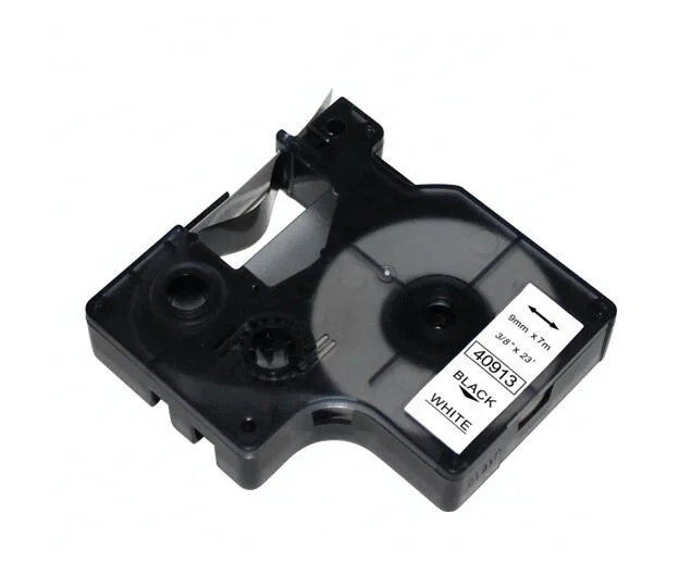 9 мм * 7 м черно-белая прочная клейкая водонепроницаемая совместимая лента для Этикеток Dymo D1 40913 для принтера DYMO LabelManager