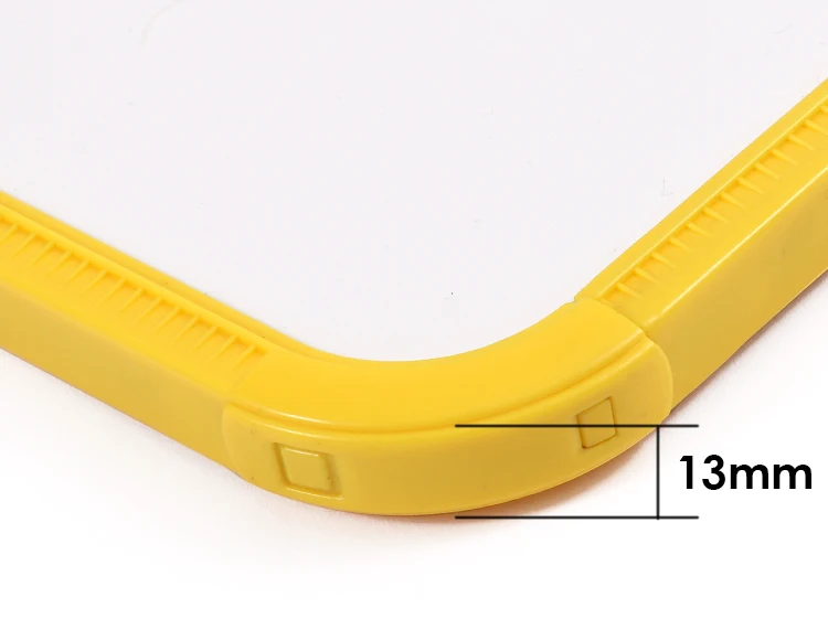 FOSKA Multifunctional Whiteboard Small Yellow Plastic Frame Kids