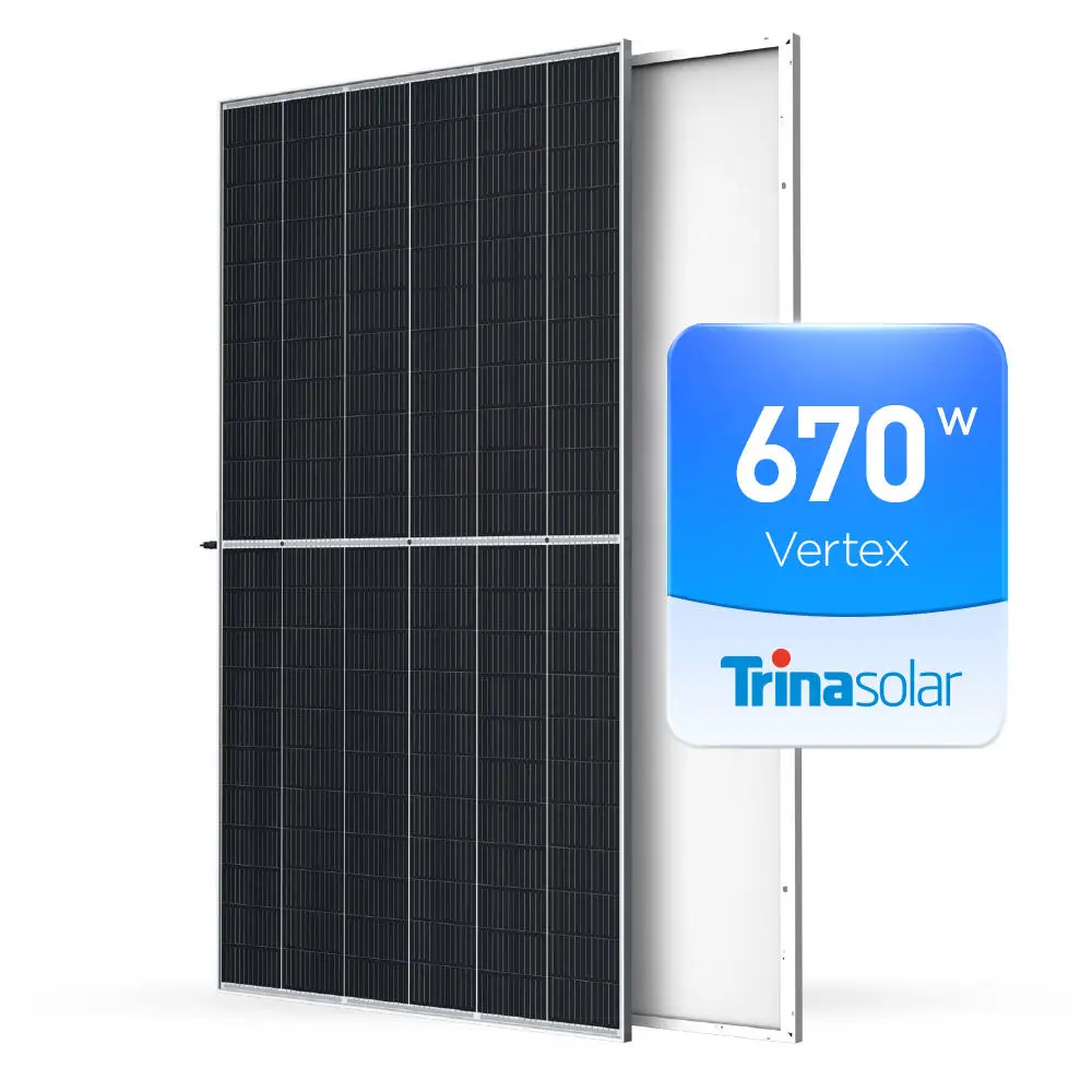 Trina Perc Solar Panel Mono Crystalline 650w 660w 665w 670w Solar Panel PV Modules China Supplier