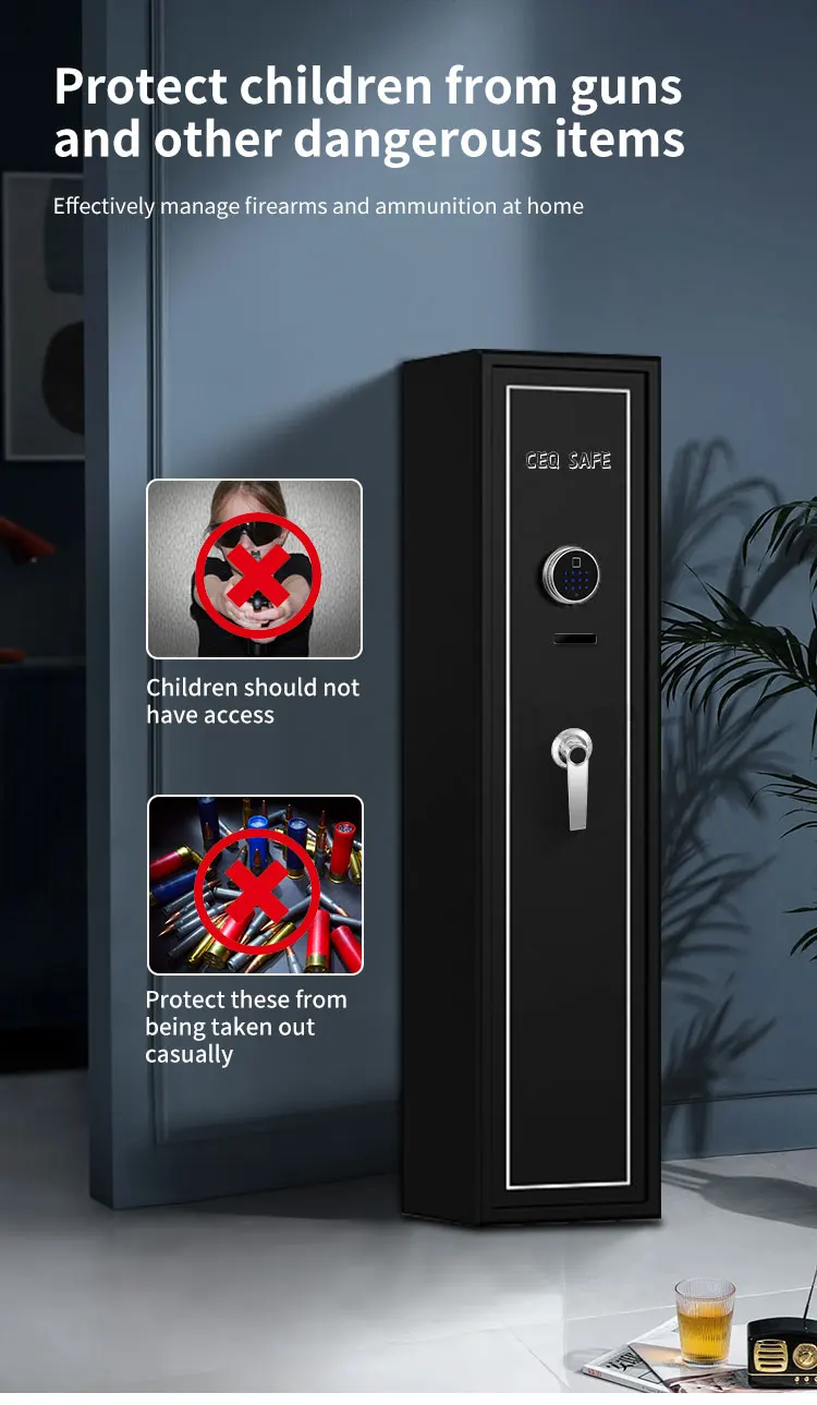 CEQSAFE American Fingerprint Safe Home Value Storage Box Digital Biometric Safe Box manufacture