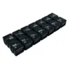 Black transparent 14 grids plastic