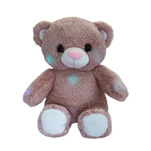 Factory Wholesale Fashionable Colorful LED Light-Up Teddy Bear Toy Plush Teddy Bear with PP Cotton Filling