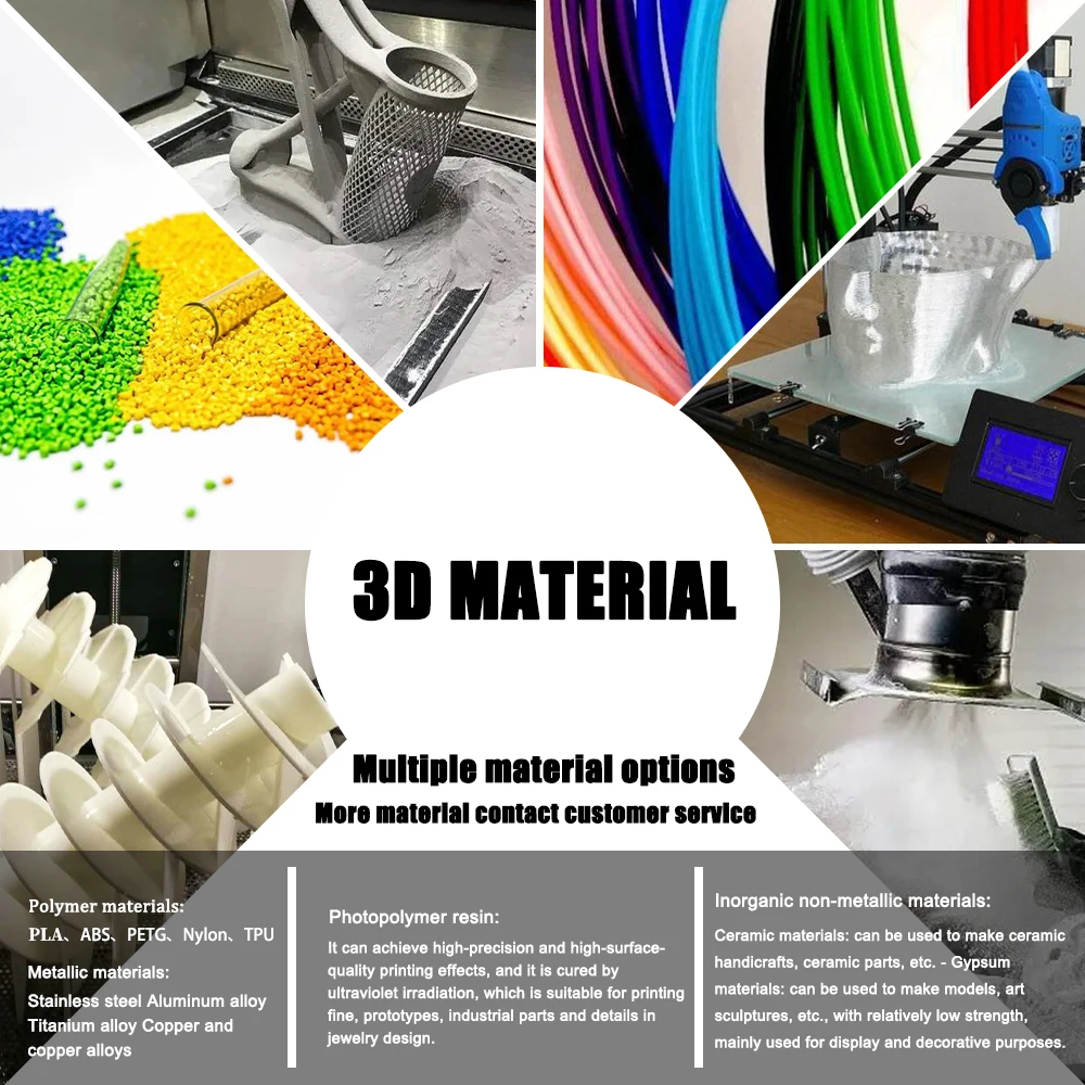 High Precision 3D Metal Printing Custom Brass Titanium Alloy Stainless Steel SLM MJF 3D Technologies Machining Services Included