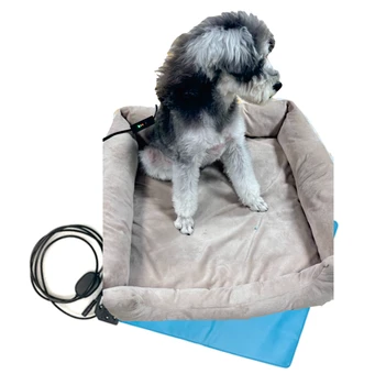 Heating Pad Premium Heated Pet Blanket - Gentle Far-Infrared Warmth Bite-Proof Edges Detachable Washable Layer    OEM/ODM